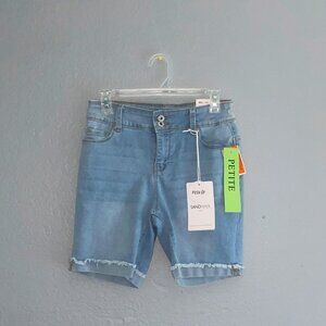 Petite Roll Cuff High-Rise Jorts | Size 6P